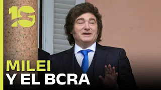 What do Milei's announcements regarding the BCRA imply?