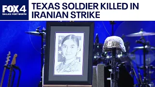 Memorial held for Texas soldier killed in Iranian strike