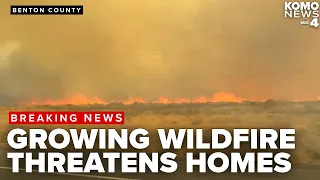 Level 3 evacuations ordered as Second Street Fire threatens homes in Benton County