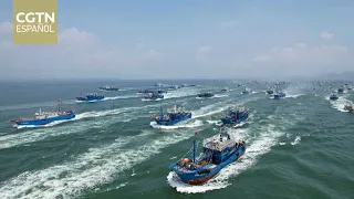 Fishermen from Hainan Island in southern China return to sea after the end of the summer fishing ban