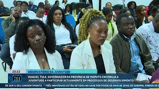 Manuel Tule encourages youth to participate actively in development processes