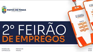 2nd Job Fair to offer over 1,000 vacancies in Patos de Minas