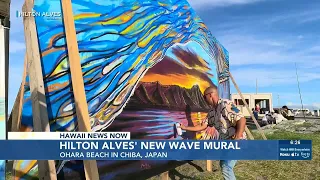 Hawaii artist on global mission completes 47th wave mural in Japan