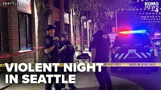 Man, woman killed hours apart in 2 separate shootings in same Seattle neighborhood; 3 others injured