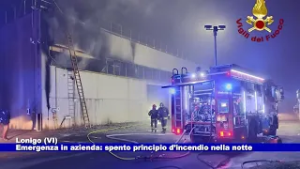 Lonigo (VI). Emergenza in azienda: spento principio d’incendio nella notte 13.02.2026