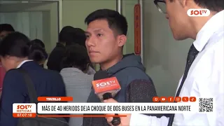 Trujillo: More than 40 injured in bus crash on the Pan-American Highway North