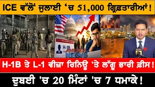 H-1B ਤੇ L-1 ਵੀਜ਼ਾ ਰਿਨਿਊ 'ਤੇ ਲੱਗੂ ਭਾਰੀ ਫ਼ੀਸ!  USA CANADA NEWS
