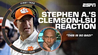 'DISASTER! SO BAD! DARKNESS!' 📣 - Stephen A.'s thoughts on Clemson losing 51-10 vs. LSU | First Take