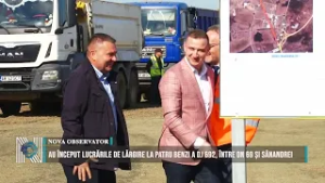 Au început lucrările de lărgire la patru benzi a DJ 692, între DN 69 și Sânandrei