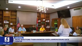 Your Voice: More questions than answers over Lawrenceburg data center