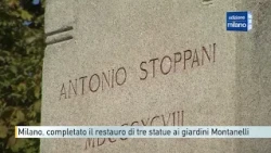 Milano, completato il restauro di tre statue ai giardini Montanelli
