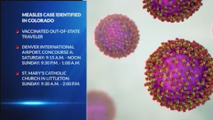 Officials warn of measles exposure after infected traveler at DIA and Littleton church