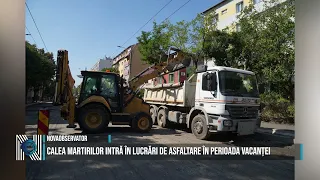 Calea Martirilor undergoes asphalt repairs during the holiday season