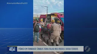 Panic in Trindade! Bus allegedly has brake failure and leaves people injured!