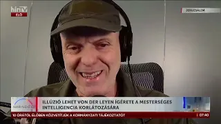 Illúzió lehet von der Leyen ígérete a mesterséges intelligencia korlátozására - HírTV
