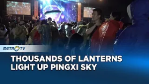 Thousands of Lanterns Light Up Pingxi Sky Lantern Festival 2026