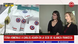 Carlos Asiaín tribute fair at the Alliance Française headquarters