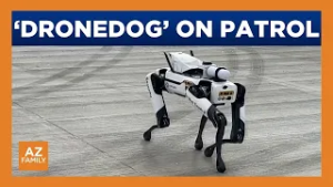 High-tech 'DroneDog' robot on patrol at Waddell warehouse