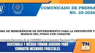Guatemala and Mexico sign agreement to combat forest fires