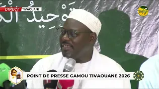 POINT DE PRESSE GAMOU TIV : DISCOURS DE SERIGNE MOUSTAPHA SY AL AMINE