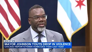 Chicago Mayor Johnson touts summer violence reduction as city reports fewer homicides