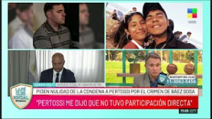 ? PIDEN LA NULIDAD DE LA CONDENA DE PERTOSSI POR EL CRIMEN DE BÁEZ SOSA