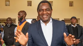 Zambia's Hichilema sworn in for a second term after tense vote