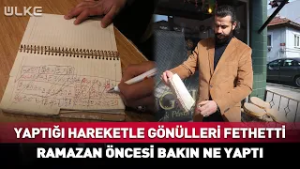 Yaptığı Hareketle Gönülleri Fethetti! Ramazan Öncesi Bakın Ne Yaptı...