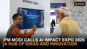 PM Modi calls AI Impact Expo 2026 a hub of ideas and innovation & more | DD India live | 12 PM IST