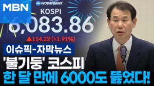 [자막뉴스] '불기둥' 코스피, 한 달 만에 6000도 뚫었다! | 이슈픽