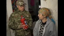 Emergency services conduct heating equipment inspections in Aktobe