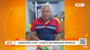 Trujillo: adulto mayor queda grave tras accidente