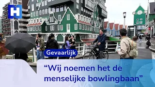 Dangerous situations on busy Zaandam bike path