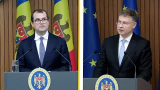 VALDIS DOMBROVSKIS ON HIS FIRST WORKING VISIT TO THE REPUBLIC OF MOLDOVA