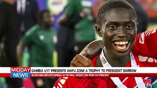 PRESIDENT BARROW PRESENTS D2 MILLION REWARD TO GAMBIA’S WAFU U17 CHAMPIONS.