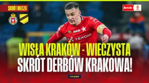 SKRÓT: WISŁA KRAKÓW - WIECZYSTA. DERBY! LIDER KONTRA WICELIDER BETCLIC 1 LIGI | 22. KOLEJKA