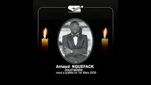 Hommage à Arnaud Nguefack sur le plateau de Canal Presse.