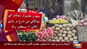 Mulk mein haftiwar bunyadun te mehengai ji sharah mein barhi daahi 37 percent wadh