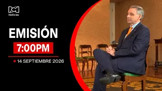 Noticias RCN 7:00 p.m. Broadcast / Monday, September 14, 2026