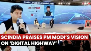 Jyotiraditya Scindia Exclusive Interview At Global Business Summit 2026, Lauds PM Modi's Leadership