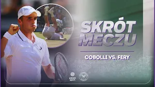 SKRÓT COBOLLI - FERY I ĆWIERĆFINAŁ I WIMBLEDON