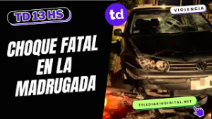 Choque fatal en la madrugada: murió un motociclista y el auto apareció a 300 metros ?