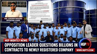 Oppostion Leader Questions Billions In Contracts To Newly Registered Company