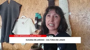 Artesanos magallánicos exportan sus obras a turistas extranjeros de cruceros en Muelle Prat