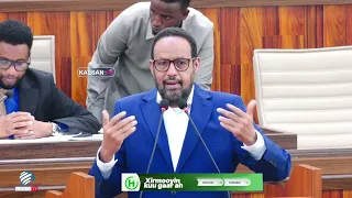 Xil. Carab "Sharci macdan anaga oo aan lahayn, sax ma ahan in Wasiir axdi uu la ordaayo aan ka doodn