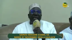 ANNONCE GAMOU DJABEL KA - SAMEDI 07 NOV 2026 A KAOLACK