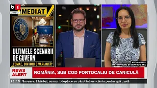 ROMÂNIA, sub CODURI DE TEMPERATURI EXTREME.Detalii: Meda ANDREI, meteorolog ANM.