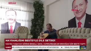 Young man from Van decorates his home with photos of President Erdoğan