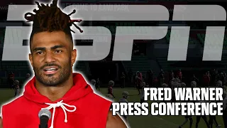 Fred Warner on hopes for #NFLMelbourne game and the talent of Rams' offence | #NFL #49ers