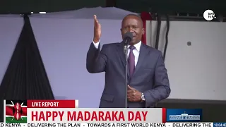 Deputy President Kithure Kindiki's full speech during the 63rd Madaraka Day Celebrations